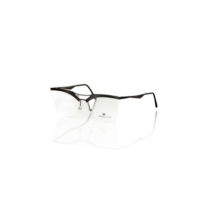 Frankie Morello Black Metallic Fibre Glasses Frame