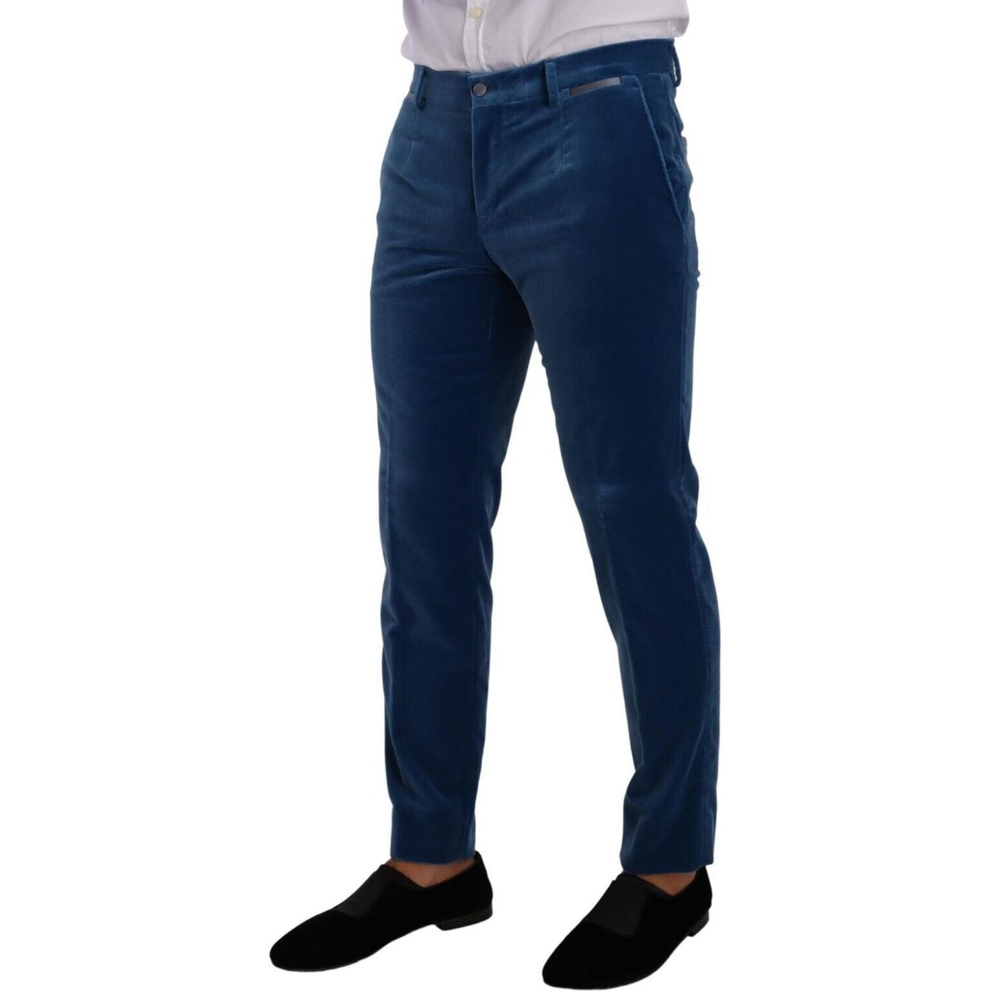 Dolce & Gabbana Blue SICILIA Velvet Slim Fit 2 Piece Suit