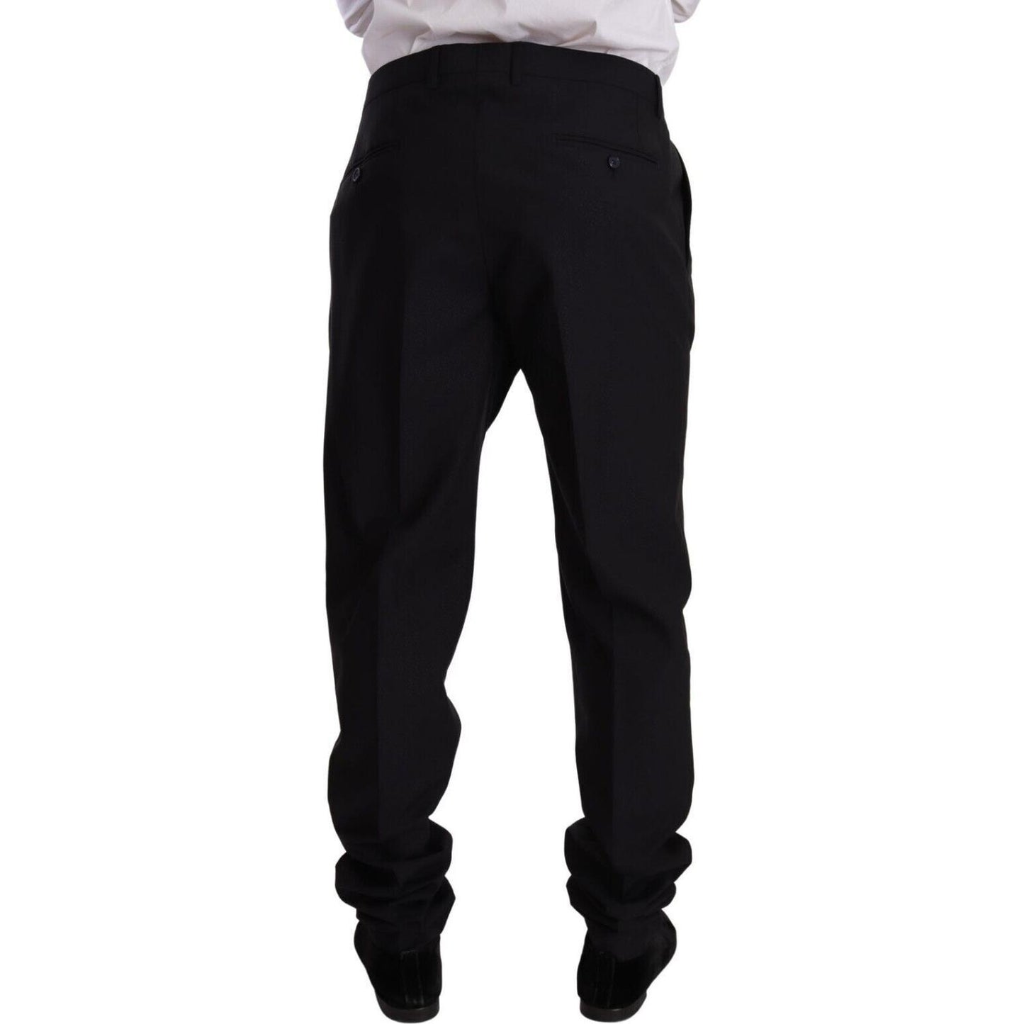 Dolce & Gabbana Blue GOLD Wool Single Breasted 2 Piece Suit