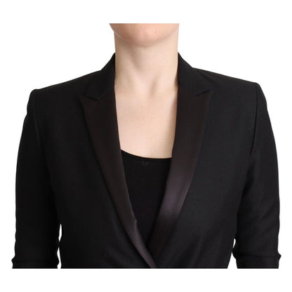 Costume National Black Long Sleeves Double Breasted Jacket
