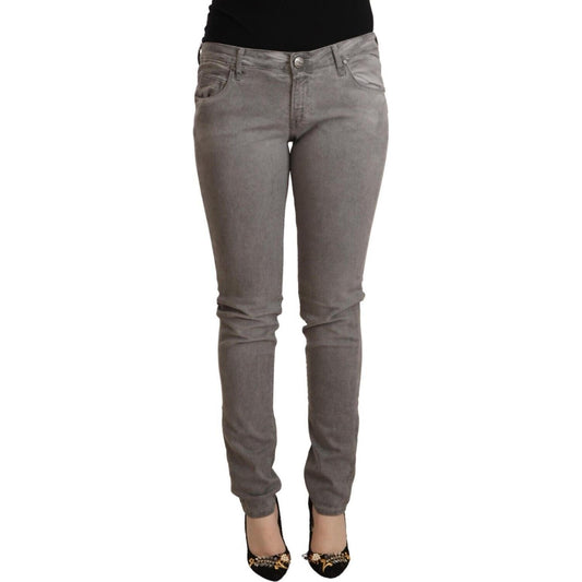 Acht Gray Cotton Low Waist Skinny Push Up Denim Jeans PAN71841 - 26