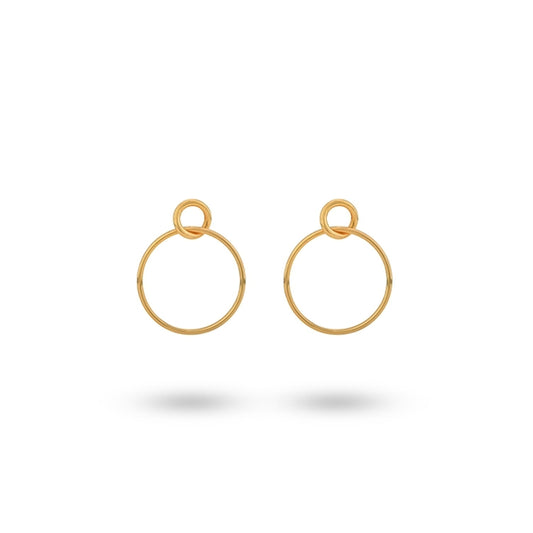 24KAE JEWELS JEWELRY Mod. 42409Y gold hoop earrings