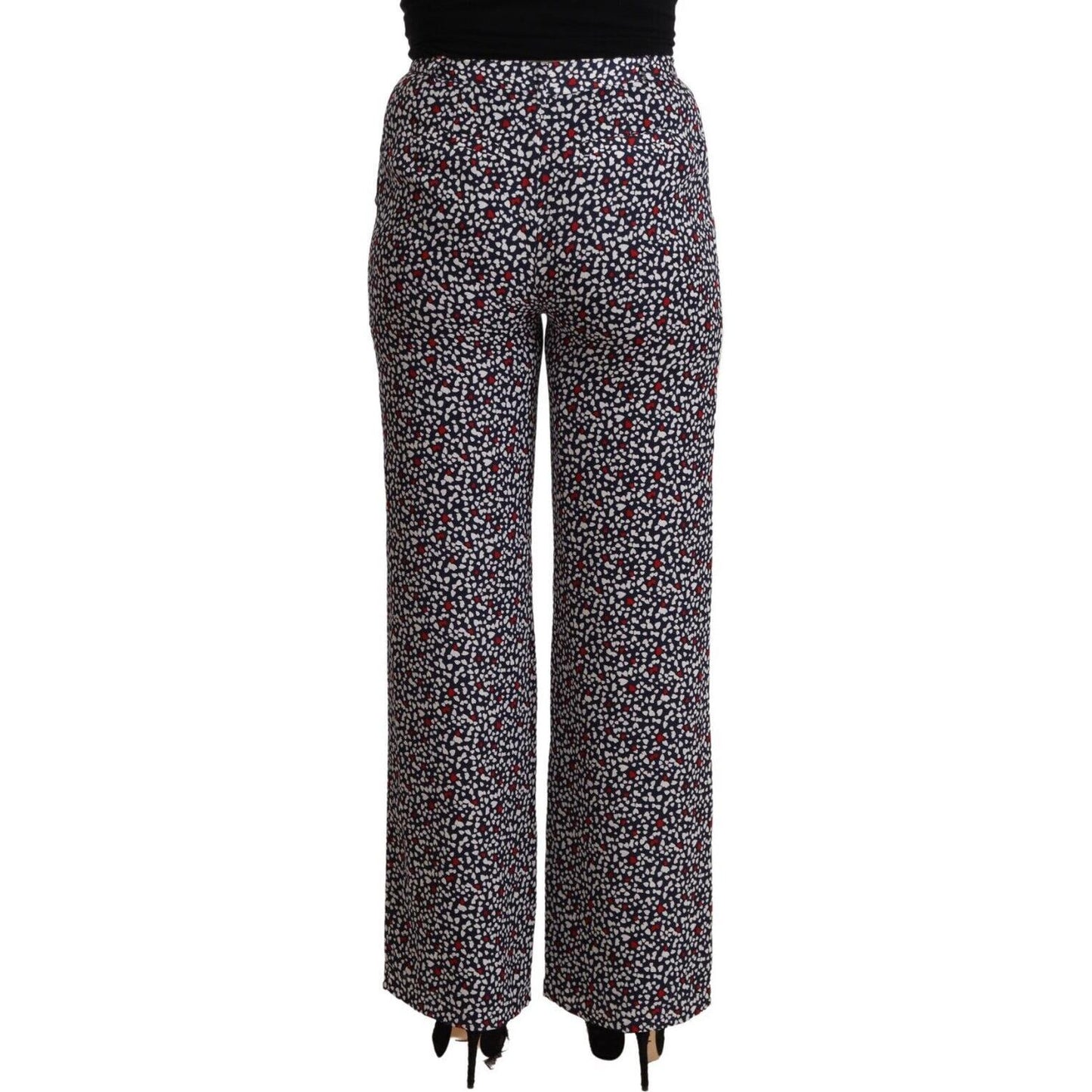 Michael Kors Black High Waist Printed Straight Pants