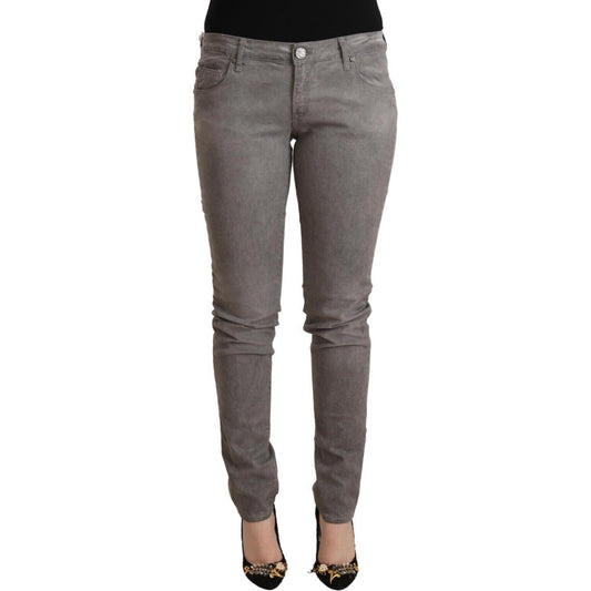 Acht Gray Cotton Low Waist Skinny Push Up Denim Jeans PAN71842 - 26