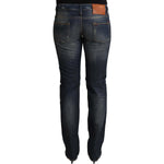 Acht Chic Low Waist Skinny Denim Jeans Acht Dark Slate Gray