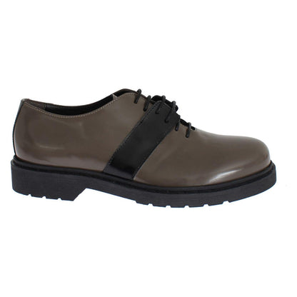 AI_ Gray Brown Leather Laceups Shoes1728,67345645728,AI_,EU36/US5.5,EU37/US6.5,Flat Shoes - Women - Shoes,Gray,Material: 100% Leather,New with tags,Oxfords and Derbies - Shoes,Shoes,Women,Women - Shoes