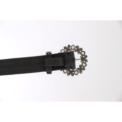Dolce & Gabbana Crystal Buckle Sequined Waist Belt Belt