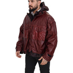 Dolce & Gabbana Bordeaux Cotton Hooded Full Zip Jacket JKT3354- 50