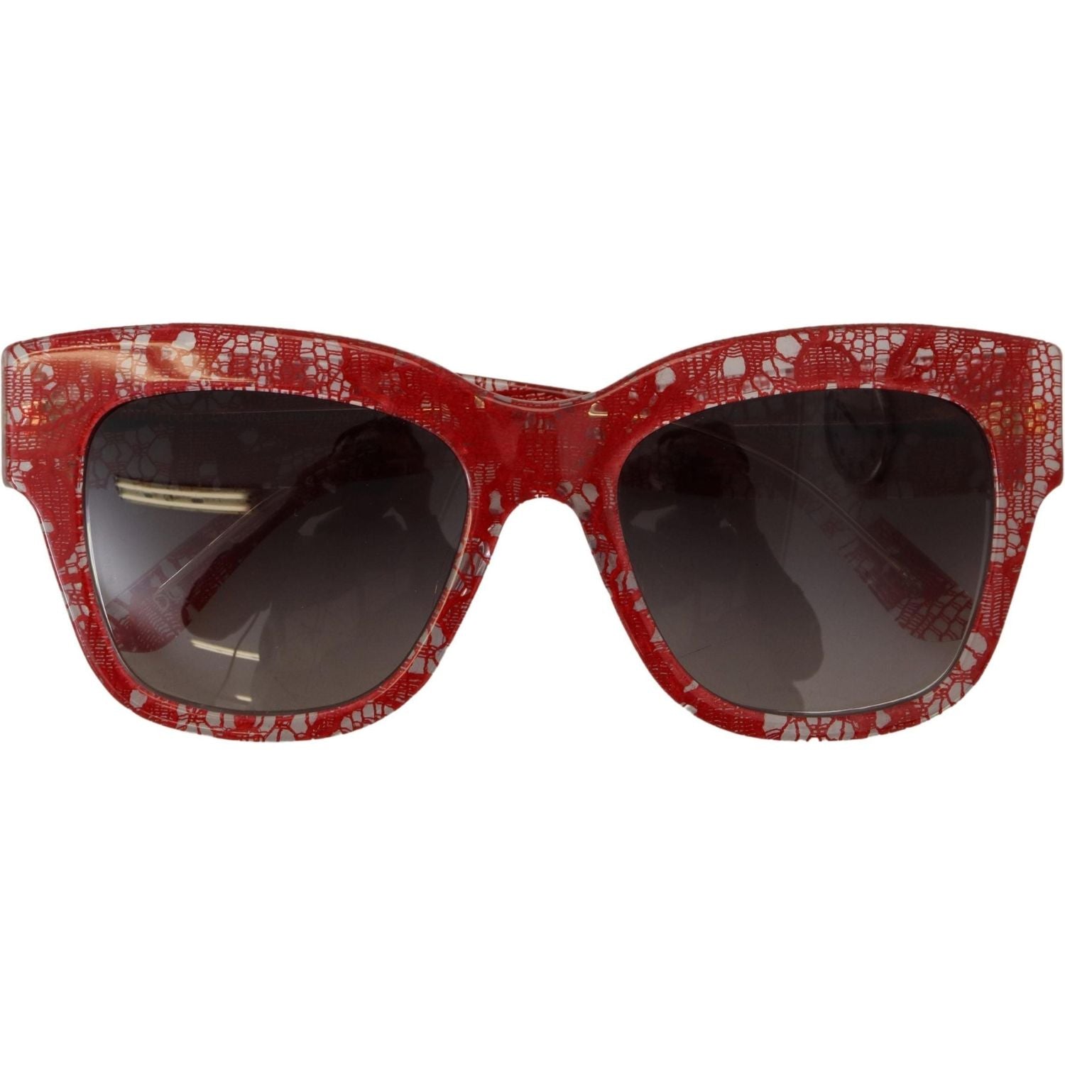 Dolce & Gabbana Red Lace Acetate Rectangle Shades  DG4231F  Sunglasses