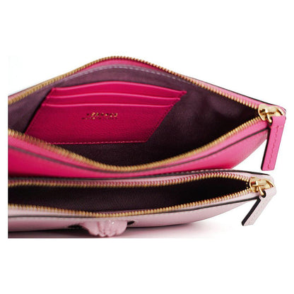 Versace Pink Calf Leather Pouch Bag