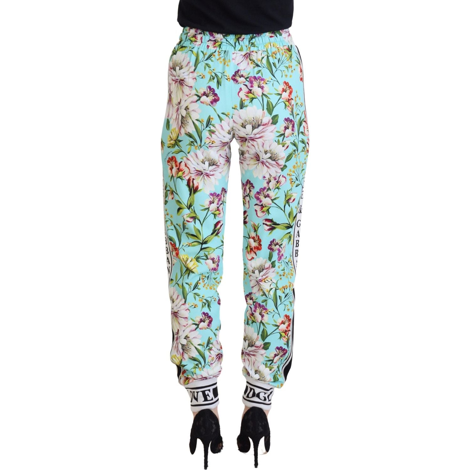 Dolce & Gabbana Multicolor Floral Sweatpants Pants