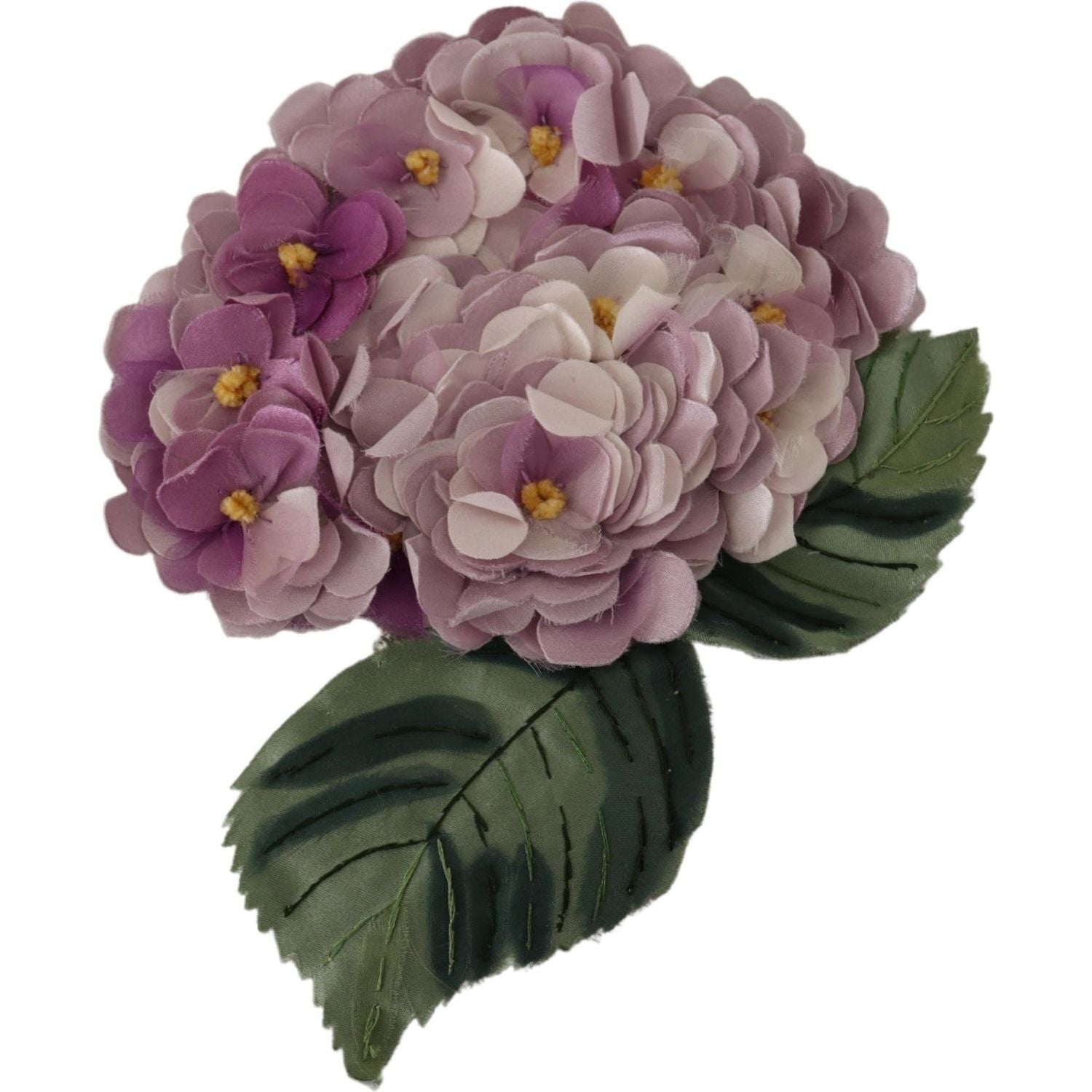 Dolce & Gabbana Purple Floral Gold Tone Brass Women Brooch
