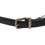 Dolce & Gabbana Blue Leather Logo Belt GSB10013-1