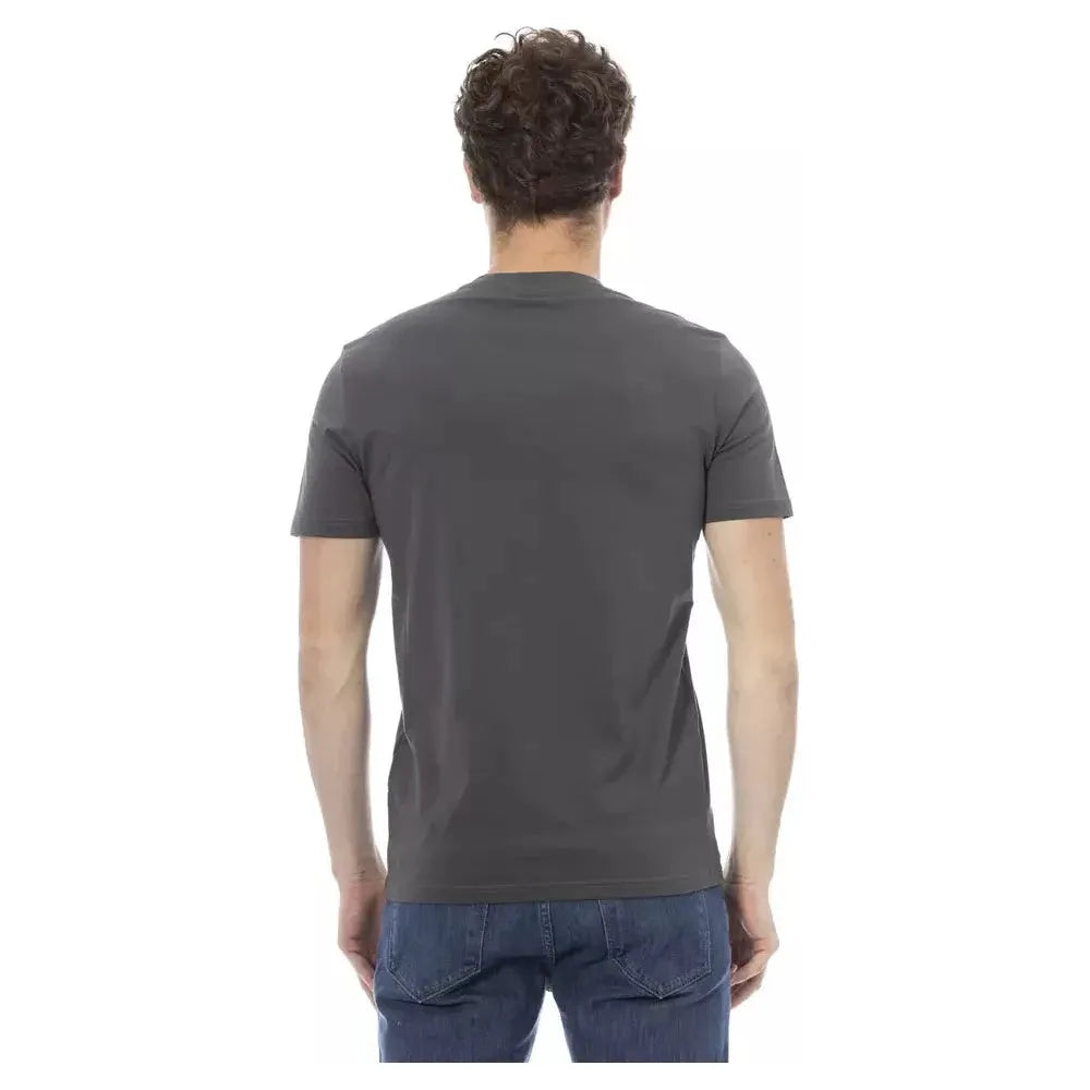 Baldinini Trend Gray Cotton Men T-Shirt