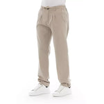 Baldinini Trend Beige Cotton Men Chino Pants