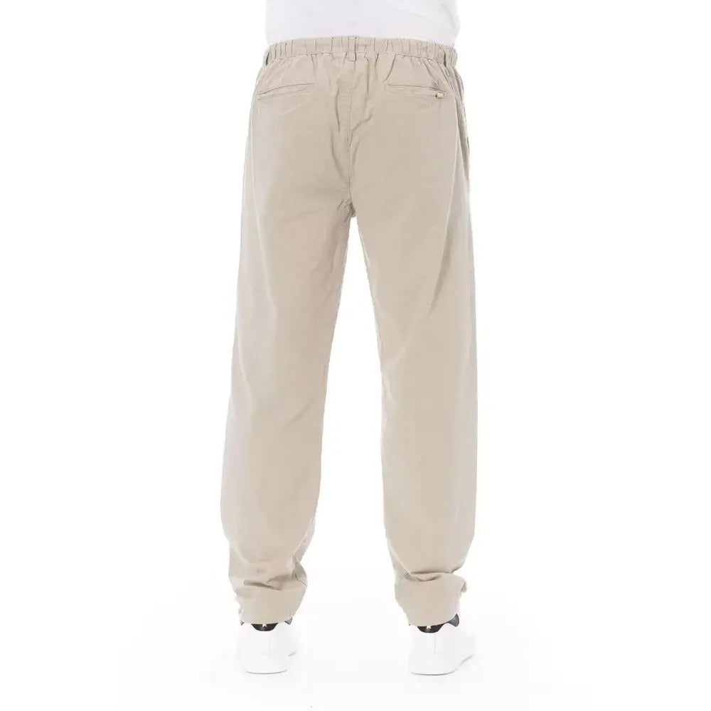 Baldinini Trend Beige Cotton Jeans & Pant
