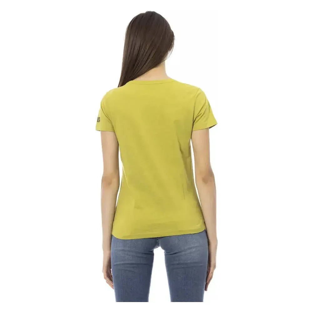 Trussardi Action Green Cotton Women T-Shirt