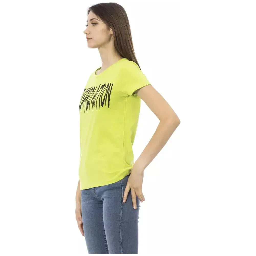 Trussardi Action Green Cotton Women T-Shirt TR-22995-S