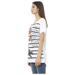 Trussardi Action White Cotton Women T-Shirt TR-23012-M