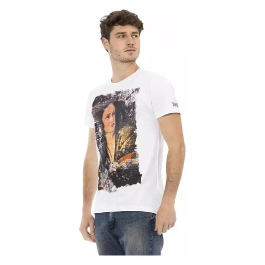 Trussardi Action White Cotton Men T-Shirt TR-22985-L