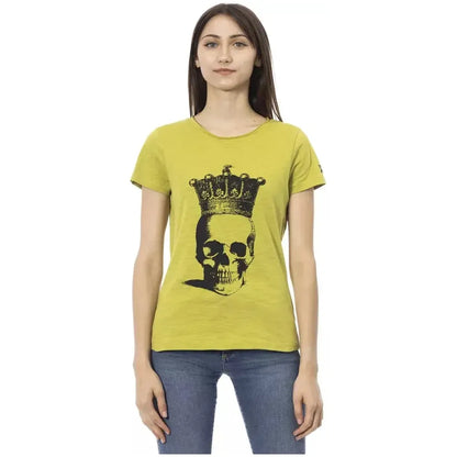 Trussardi Action Green Cotton Women T-Shirt