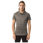 BYBLOS Gray Cotton Men Polo Shirt BY-13883-M