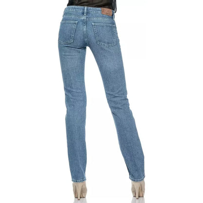 Ungaro Fever Light Blue Cotton Women Jeans