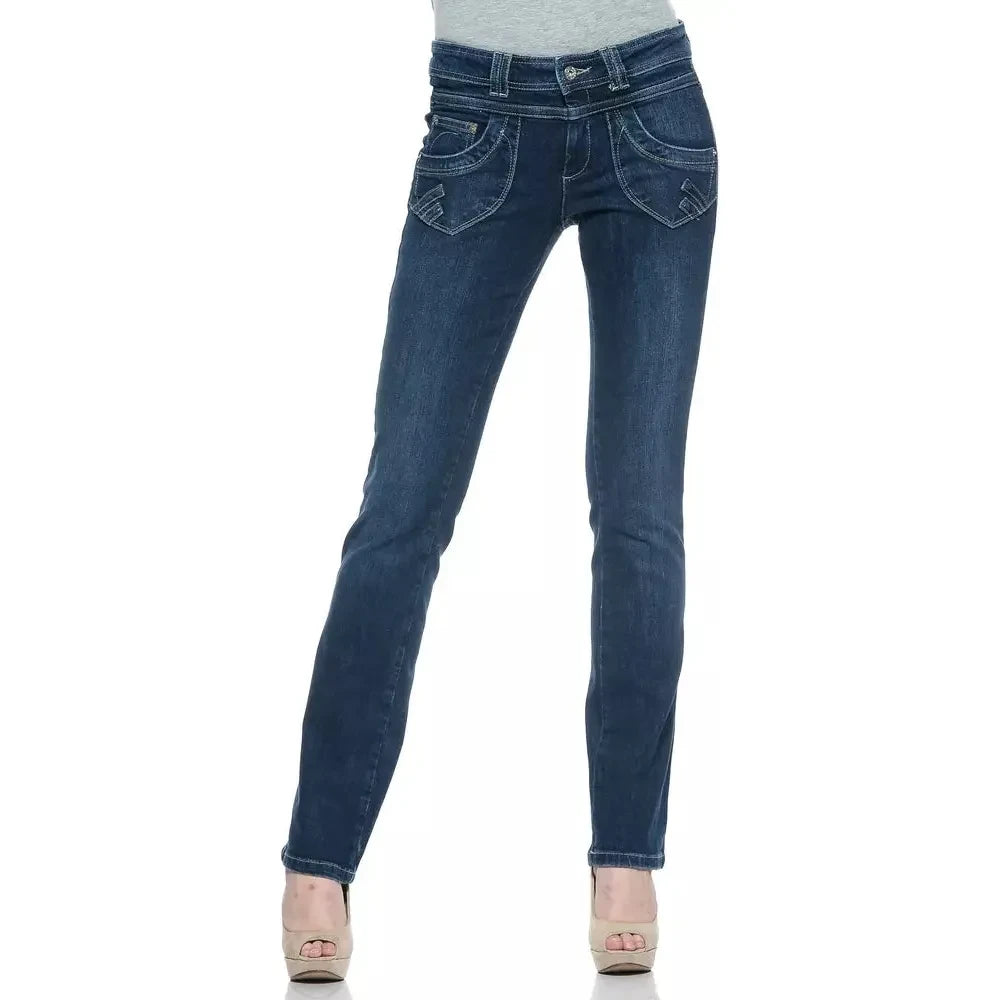 Ungaro Fever Blue Cotton Women's Jeans