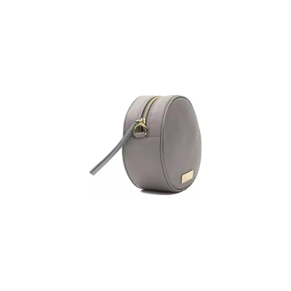 Pompei Donatella Gray Leather Women Crossbody Bag