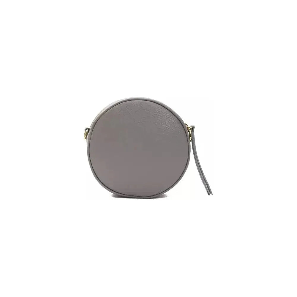 Pompei Donatella Gray Leather Women Crossbody Bag