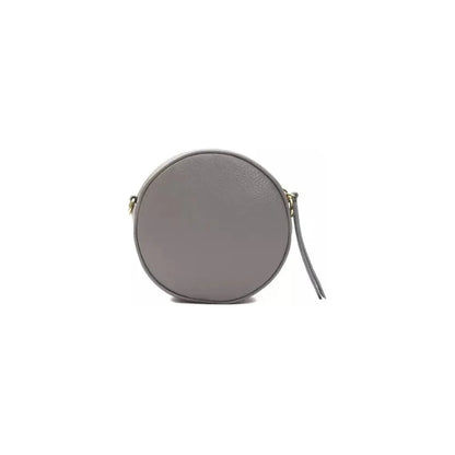 Pompei Donatella Gray Leather Women Crossbody Bag
