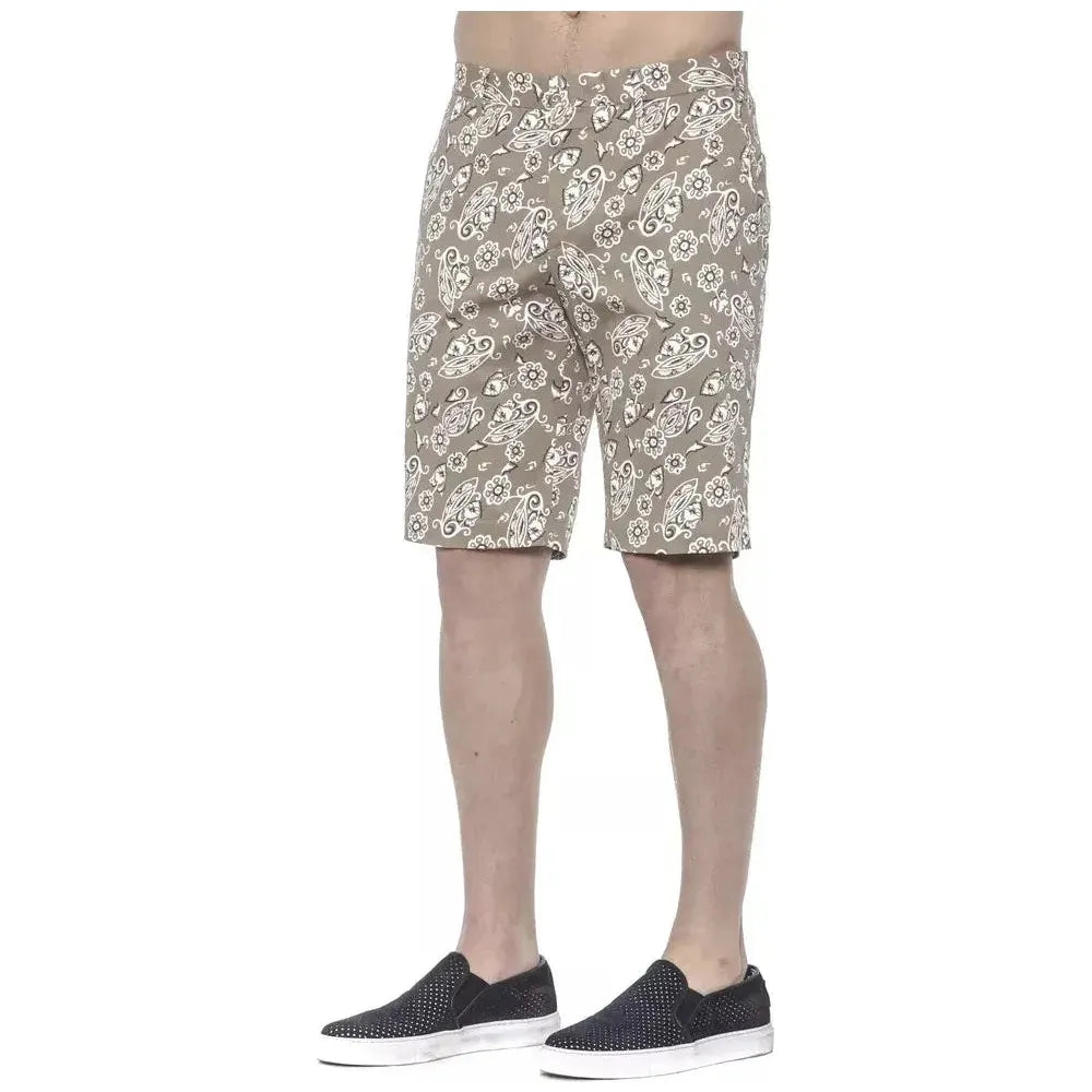 PT Torino Beige Cotton Men Bermuda Short