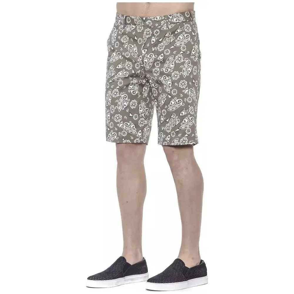 PT Torino Green Cotton Men's Bermuda Shorts