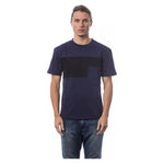Verri Blue Cotton Men T-Shirt Verri Dark Slate Gray