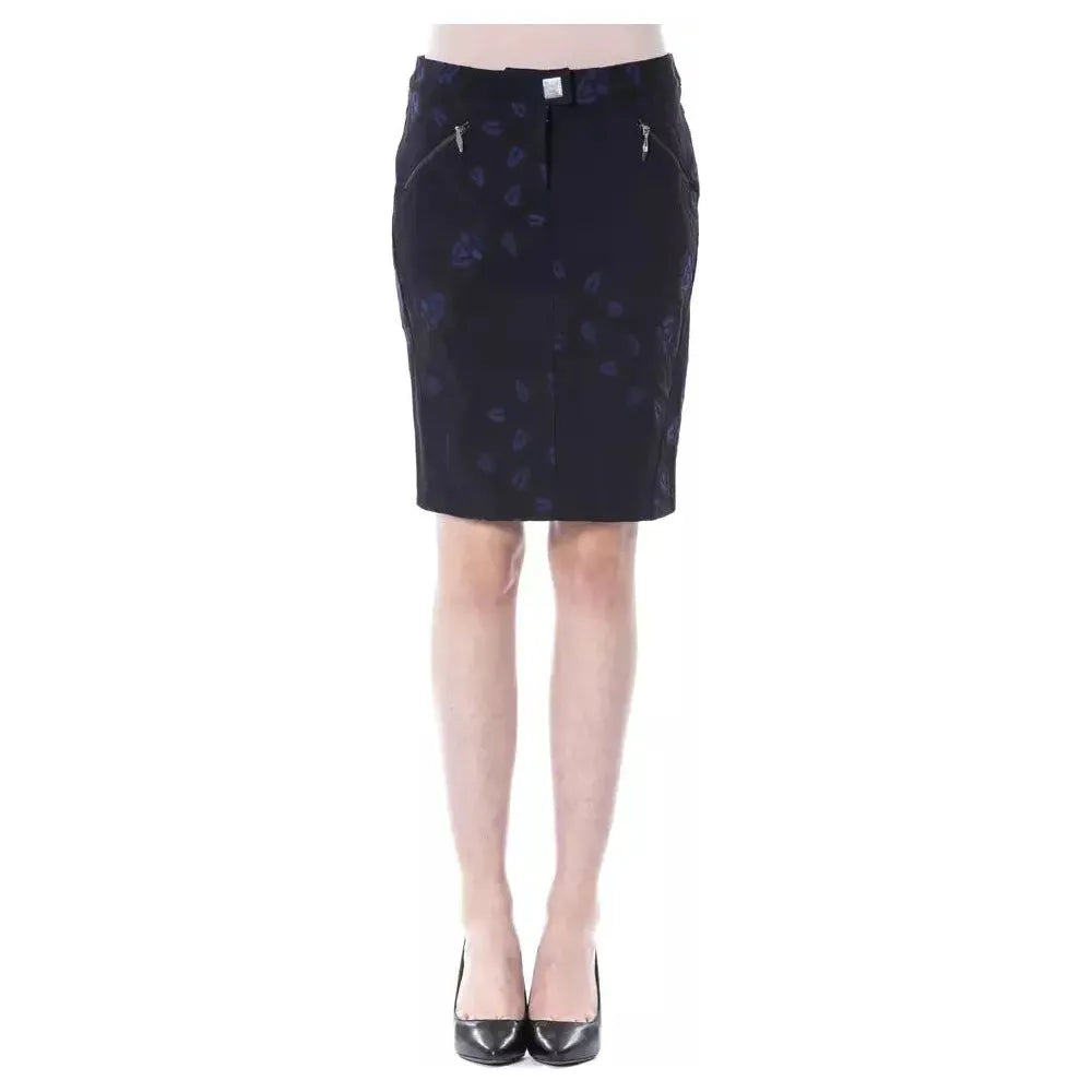 BYBLOS Blue Cotton Women Skirt