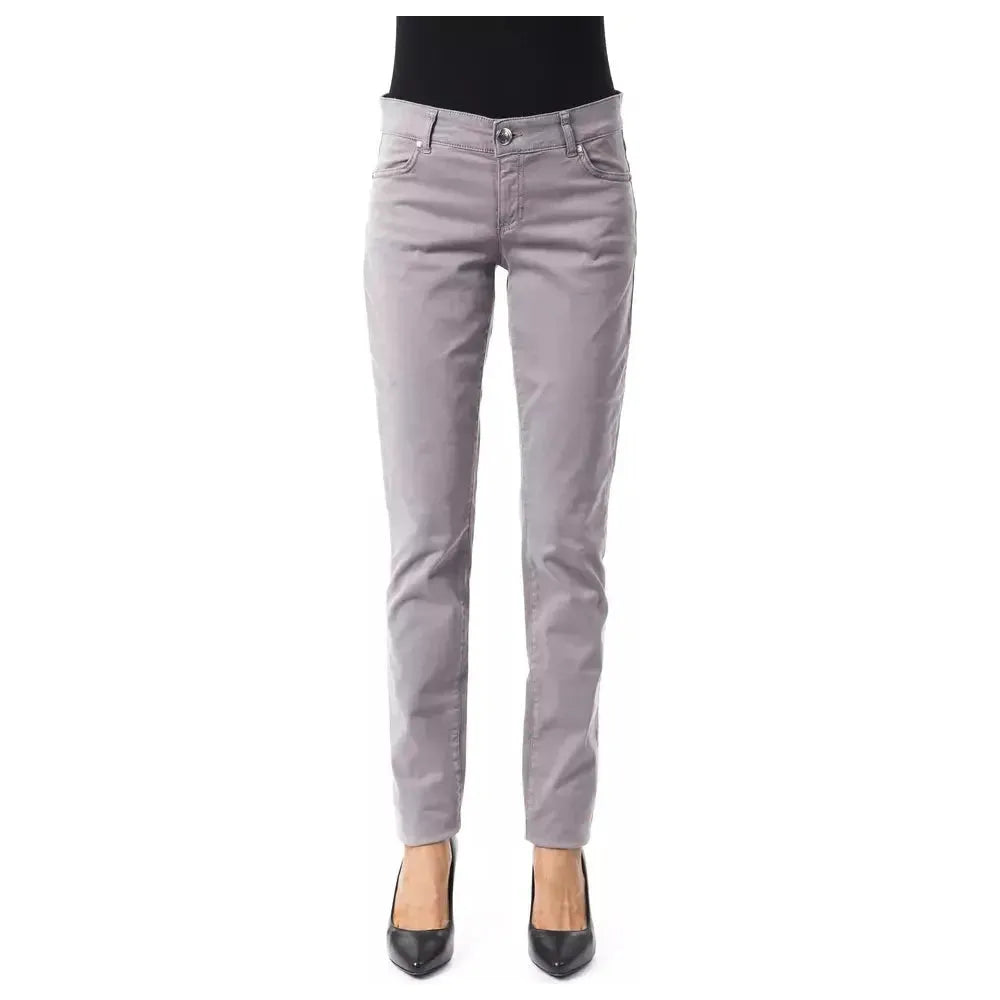 BYBLOS Gray Cotton Women Pants BY-17633-W30