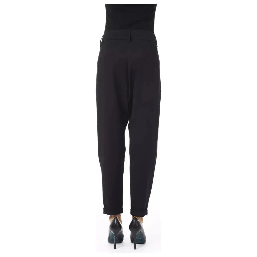 BYBLOS Black Polyester Women Pants