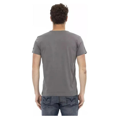 Trussardi Action Gray Cotton Men's T-Shirt