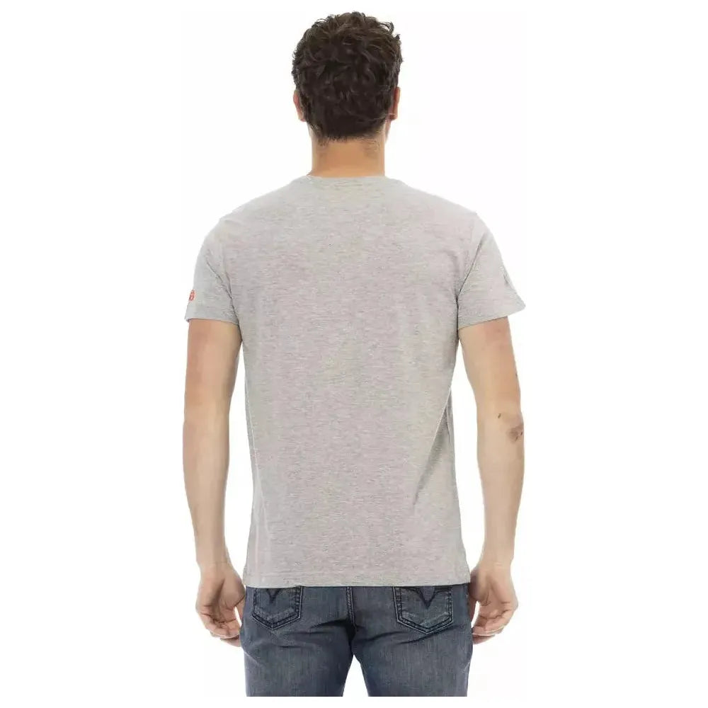 Trussardi Action Gray Cotton Men's T-Shirt