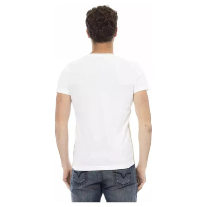 Trussardi Action White Cotton Men T-Shirt