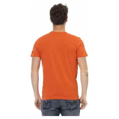 Trussardi Action Orange Cotton Men T-Shirt