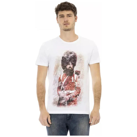 Trussardi Action White Cotton Men T-Shirt TR-22684-S