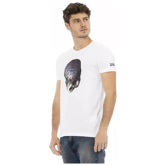 Trussardi Action White Cotton Men's T-Shirt TR-22793-S