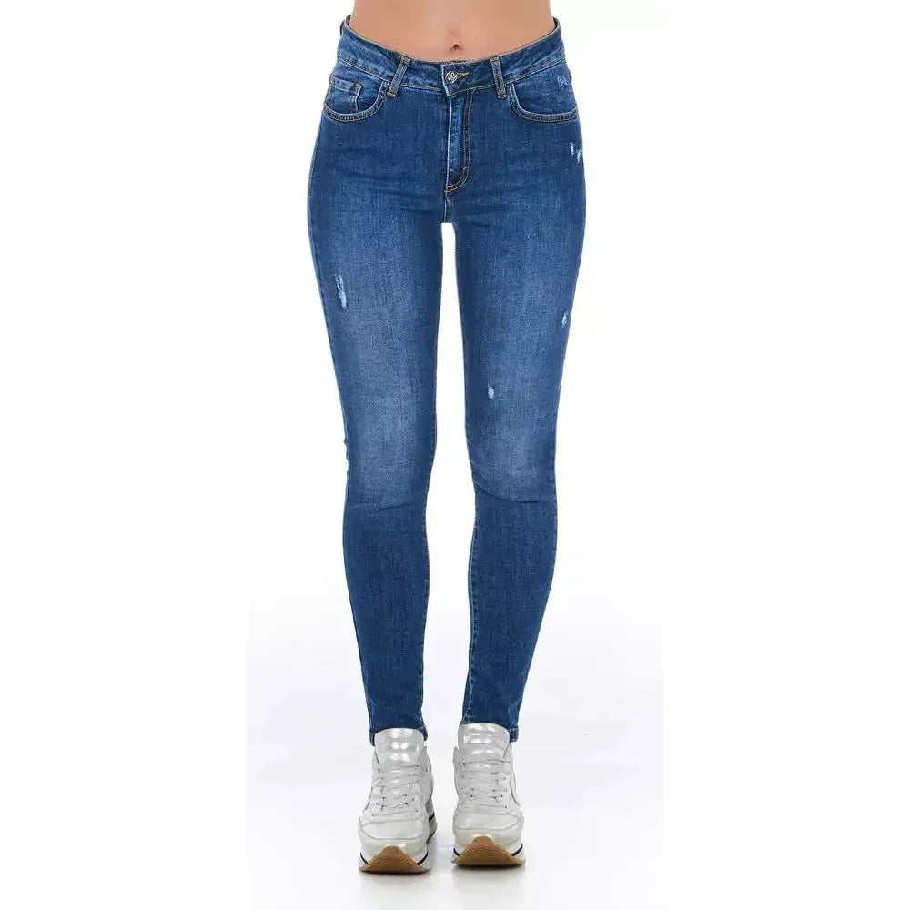 Frankie Morello Blue Denim Women Jeans