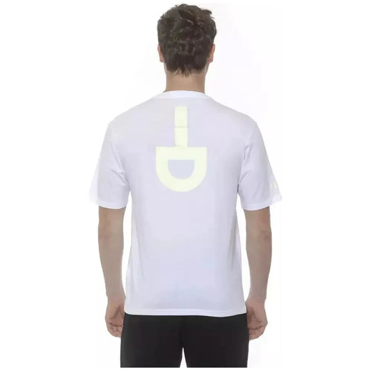 Tond White Cotton Men's T-Shirt TO-20043-S
