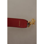 Dolce & Gabbana Brown Python Leather Studded Shoulder Strap BEL8741