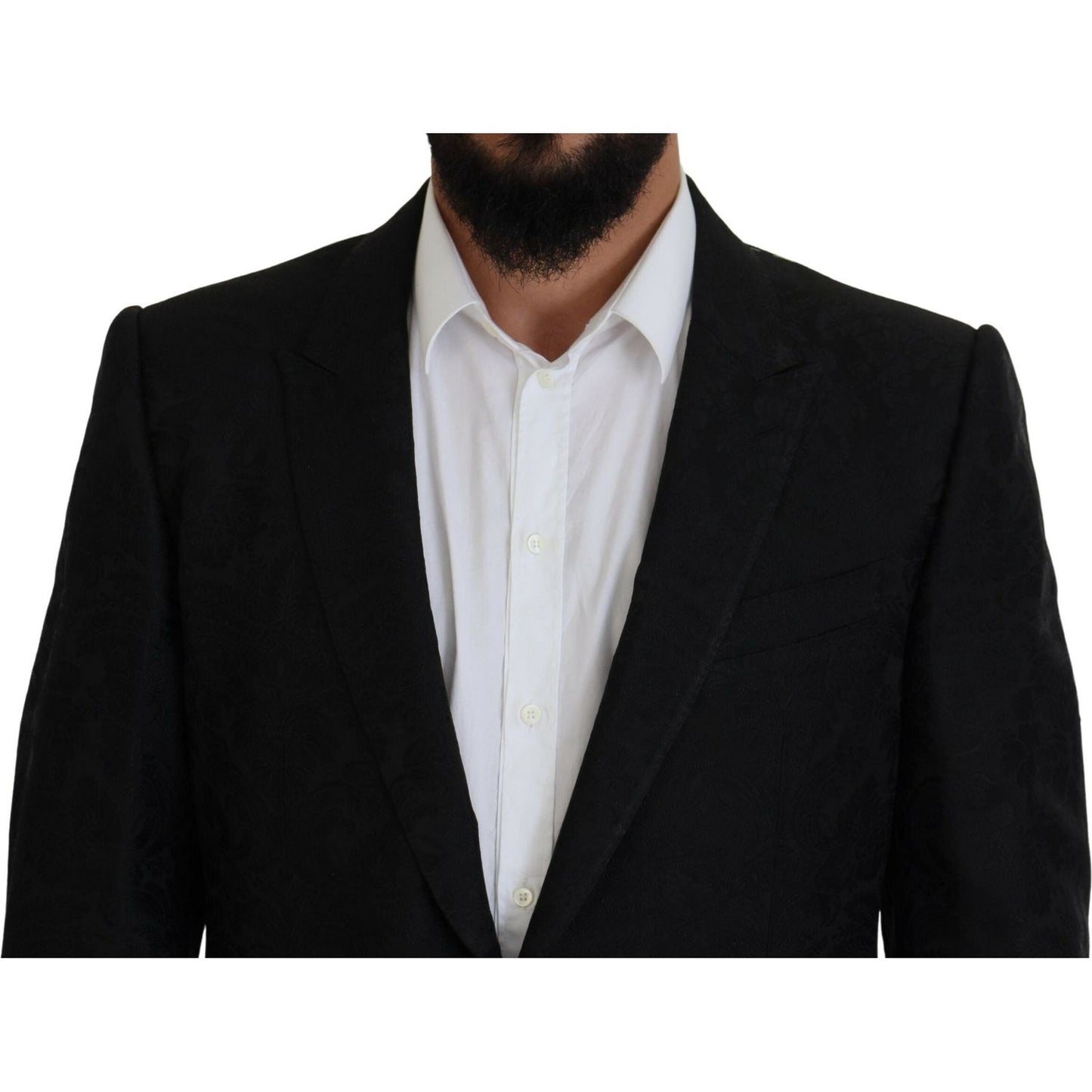 Dolce & Gabbana Black Single Breasted 2 Piece MARTINI Suit