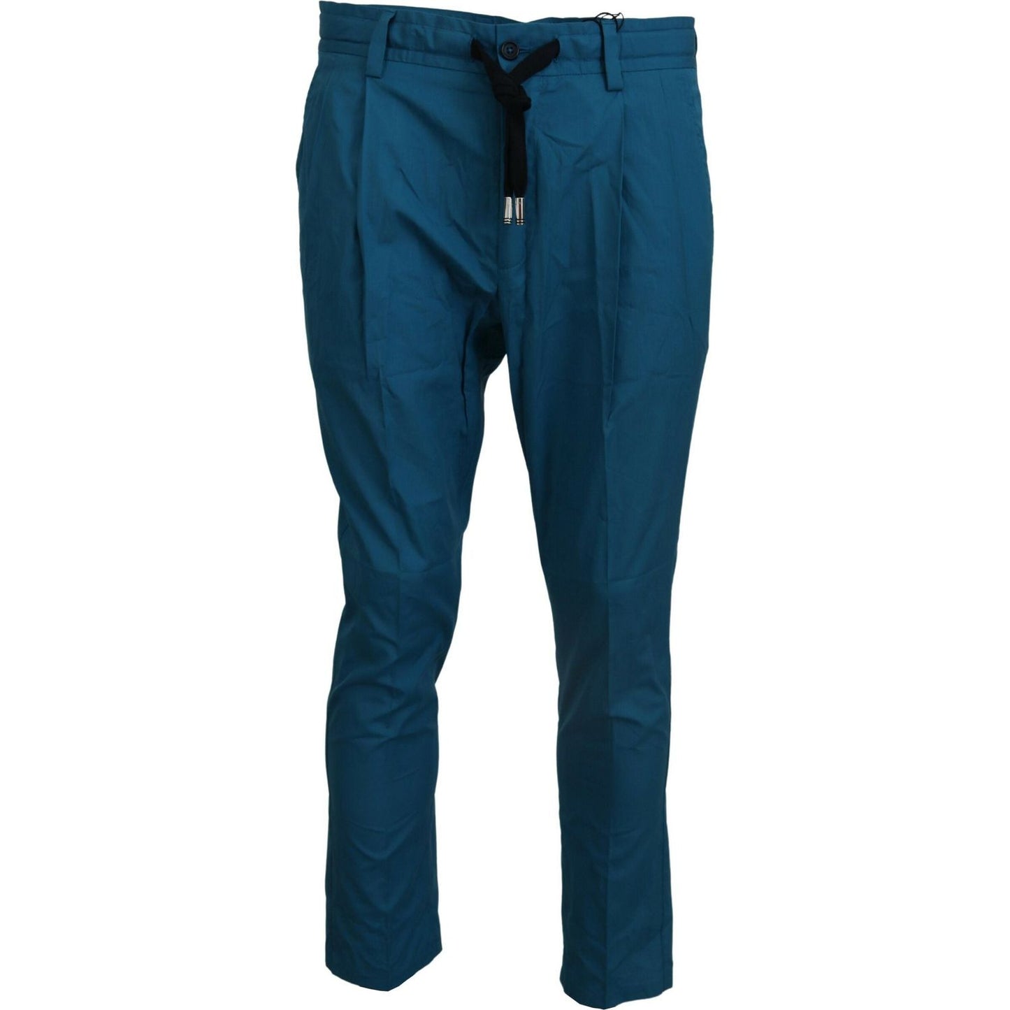 Dolce & Gabbana Blue Cotton Chinos Trousers Pants