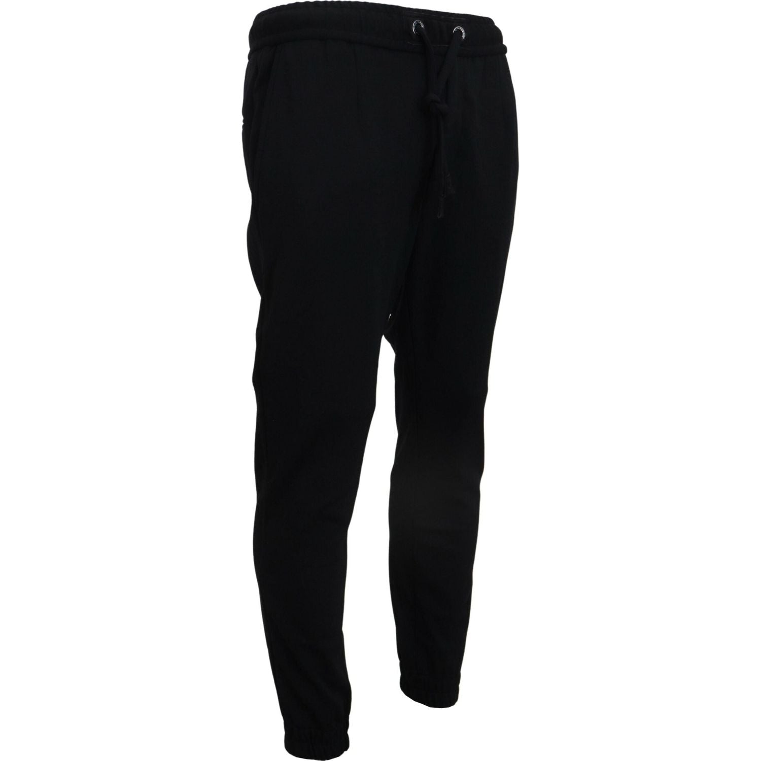 Dolce & Gabbana Black Mens Sport Wool Sweatpants Pants