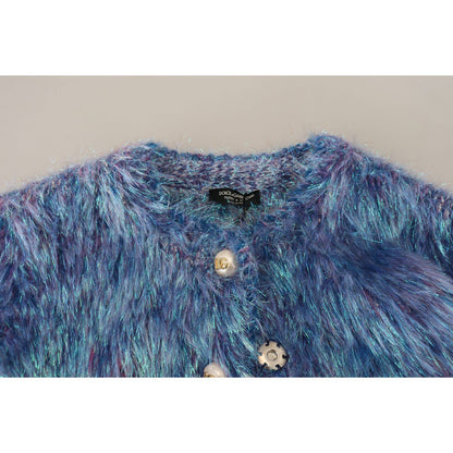 Dolce & Gabbana Multicolor Polyester Fringes Coat Jacket